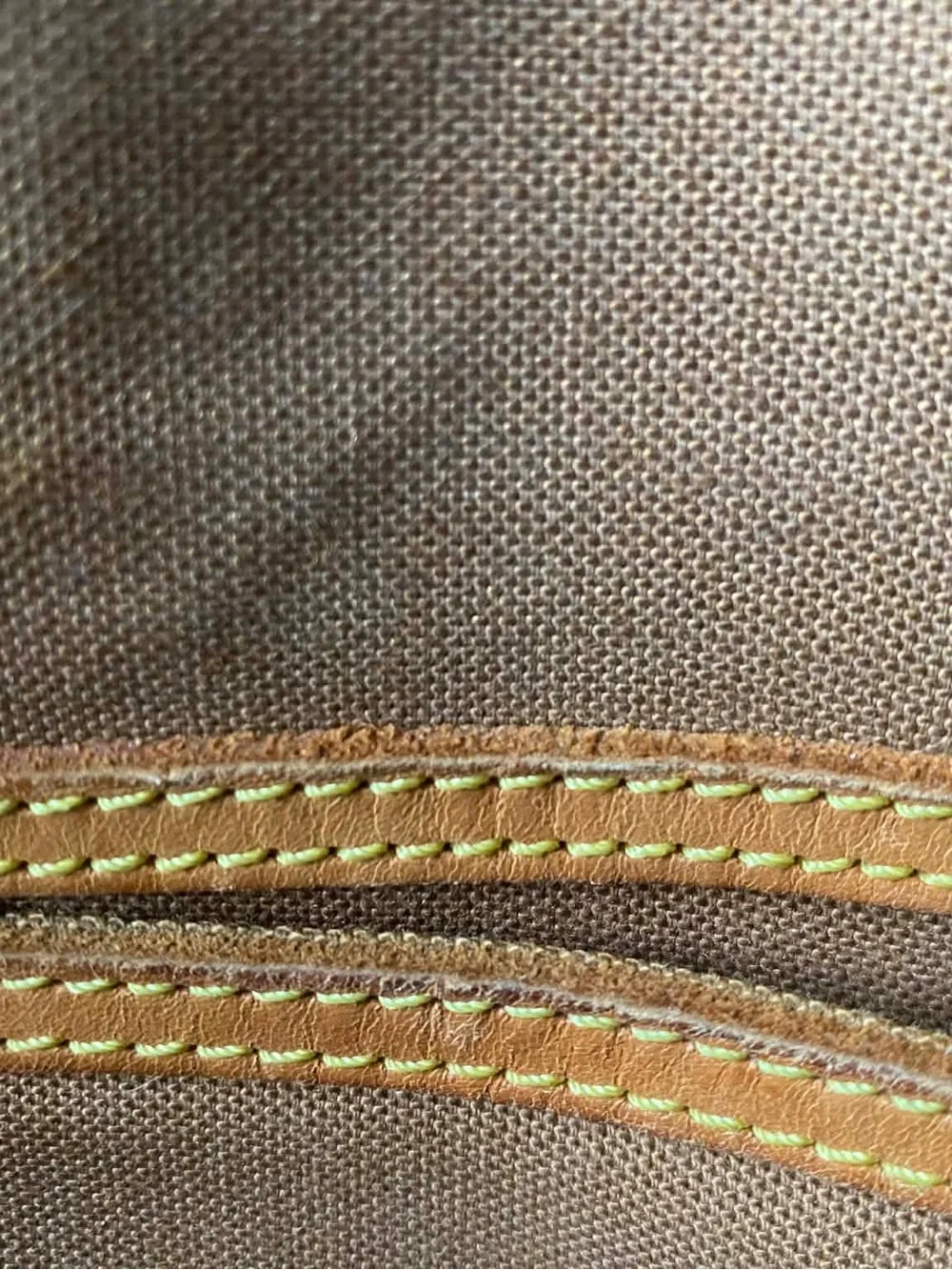 Louis Vuitton Brown Monogram Satchel with Tan Handles - Picture 7 of 16